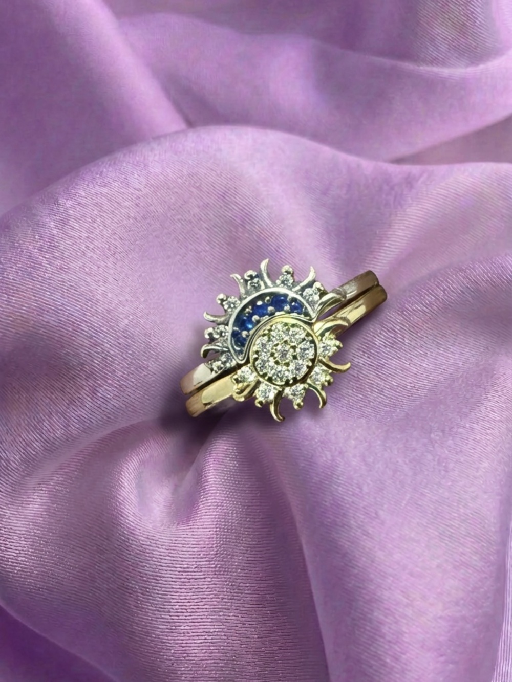 Sun and moon ring